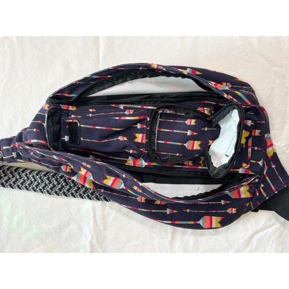 Ambry Navy Multicolor Arrow Rope Strap Crossbody Bag One Size - Picture 3 of 3